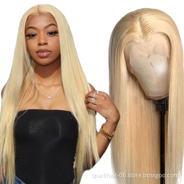 613 Blonde Human Hair 4x4 5x5 Transparent Lace Wigs for Black Women,13x4 13x6 Lace Frontal Wig Honey Blonde HD Full Lace Wigs